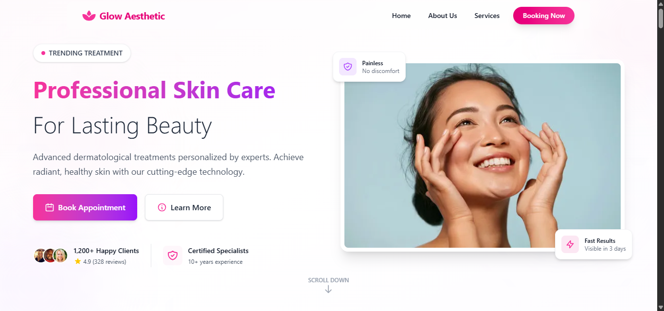 Desktop Website Preview